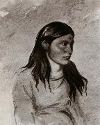 Win-pan-to-mee,The white weasel, George Catlin